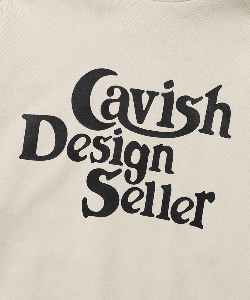 Cavish Seller Logo Zip Up Hoodie Beige(Cv2Fsum480A)