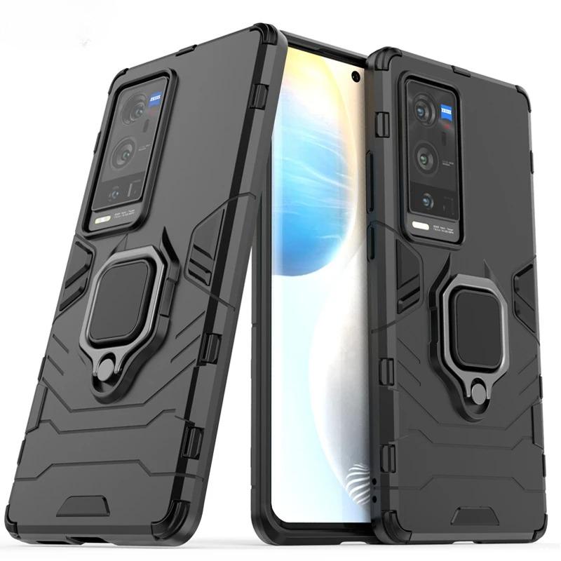 For Vivo X60 Pro Plus 5G Case Armor Magnetic Suction Stand Full Edge Cover For Vivo X60 Pro Plus Case For Vivo X60 X70 Pro+ 5G