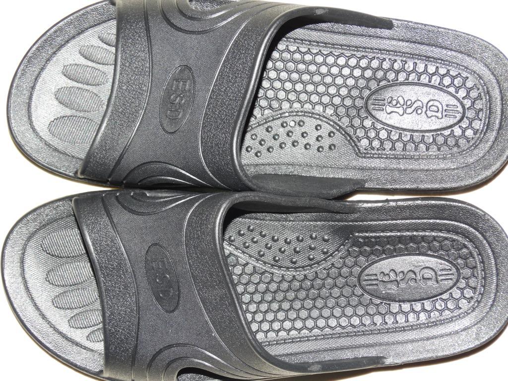 Antistatiske 6-hulls sklisikre renromstøfler