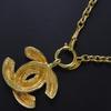 CHANEL COCO Mark Necklace Matelasse vintage gold Plated Gold 65.5g Women Used