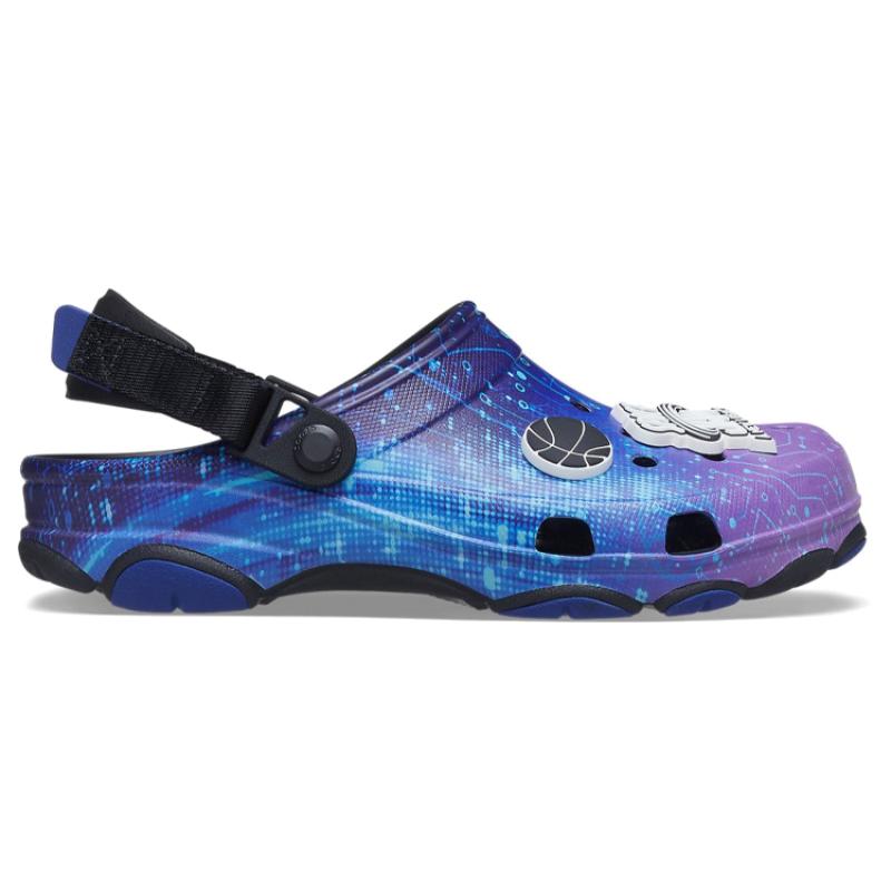 Crocs Classic All Terrain Space Jam II EVA Lightweight and Comfortable Hole Shoes for Men and Women In Black and Purple