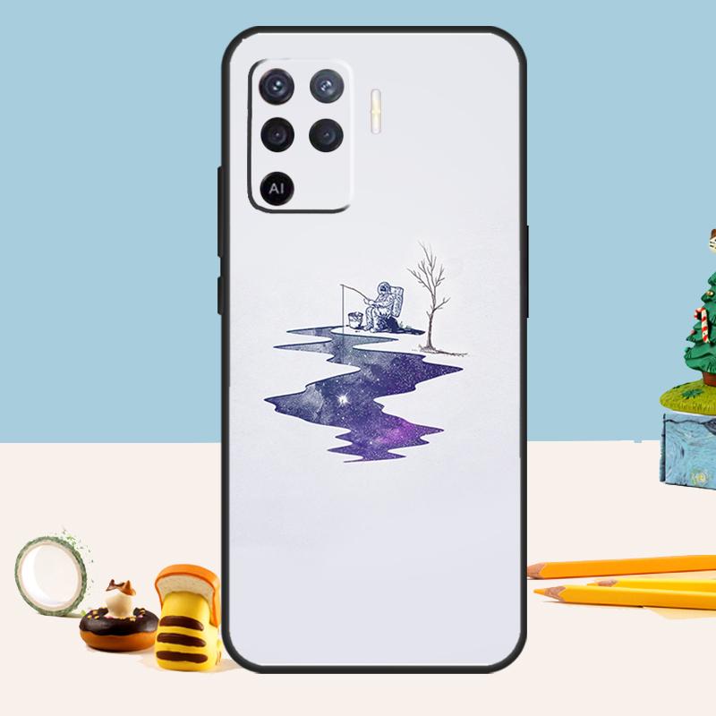 Bass Fishing Case For Oppo A54 A74 A94 A80 A60 A40 A18 A38 A58 A78 A98 A96 A76 A16 A15 A17 A57 A5 A6 Pro