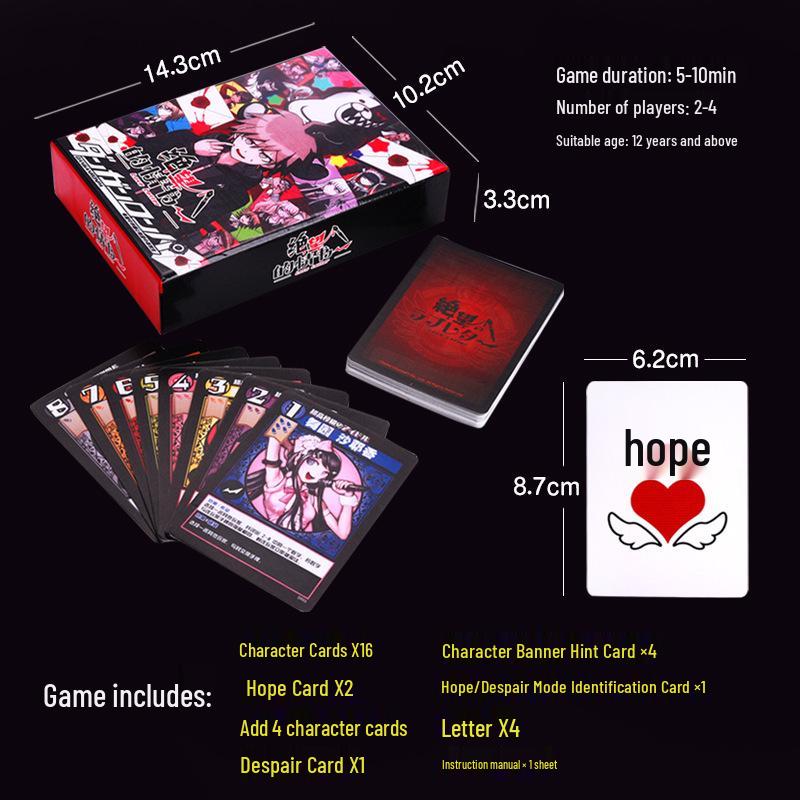 Verzweifelter Liebesbrief: Danganronpa-inspiriertes Deduktionskartenspiel für 2-4 Spieler