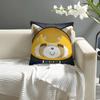 Cute anime AaggretsukoES Pillow Case Natural Linen Organic Fabric DoubleSided Printing Sofa Home Decor Cushion Cover