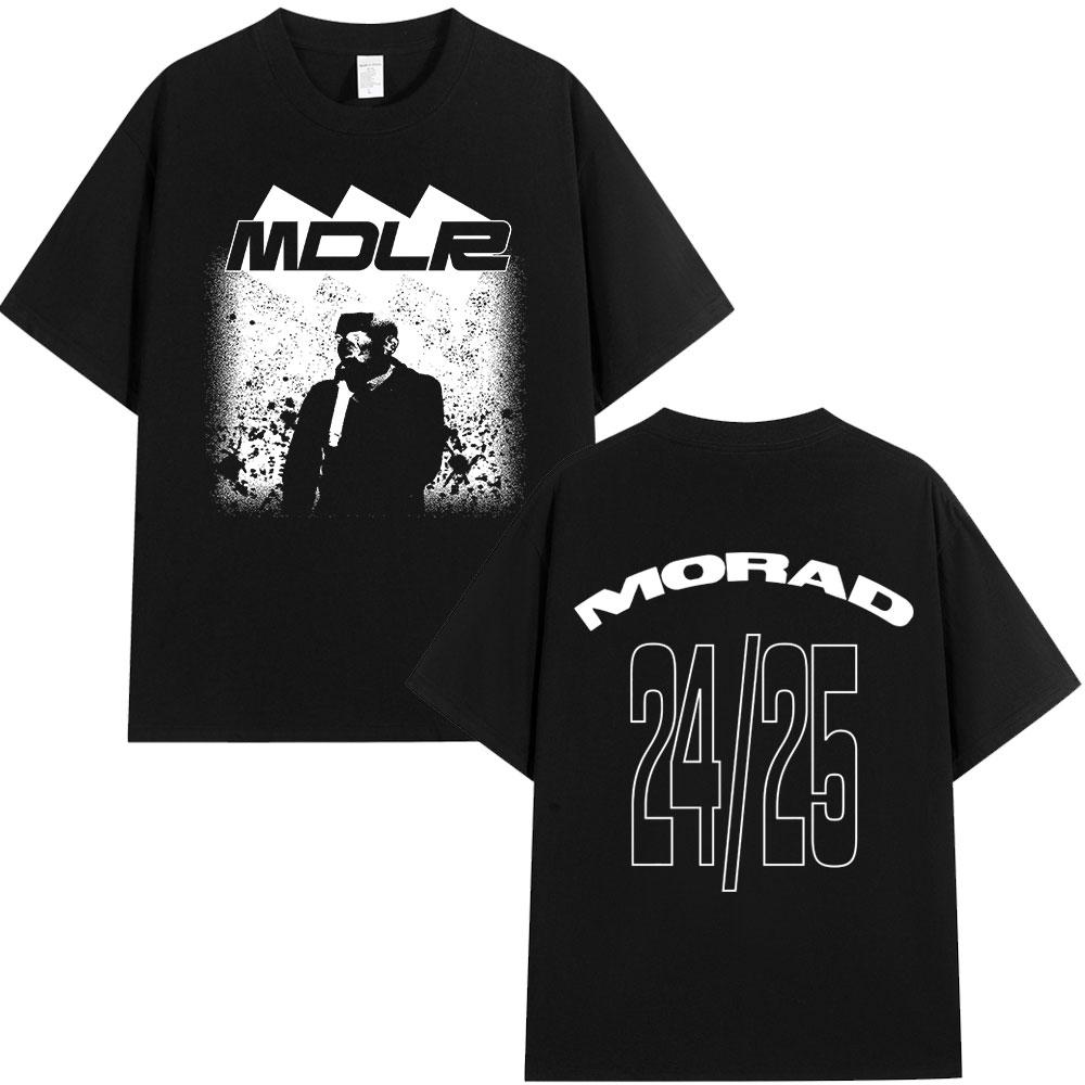 Rapper Morad MDLR 2025 Tour T Shirt Fashion Hip Hop Street Short Sleeve Tshirts Unisexs Women High Quality Cotton Comfort Tshirt