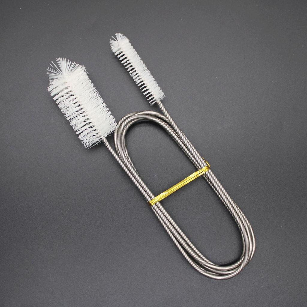 Aquarium Water Pipe Cleaning Brush - Stainless Steel Spring Unclogging Tool
