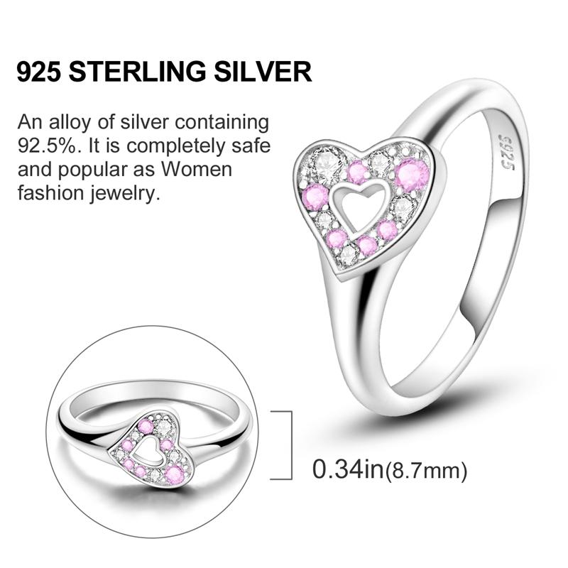 New 925 Silver Rings Zircon Sparkling CZ Rings Rings For Women Original Wedding Fine Jewelry Accessories Gifts