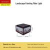 Modern Solar LED Pillar Light for Garden, Courtyard, or Hotel