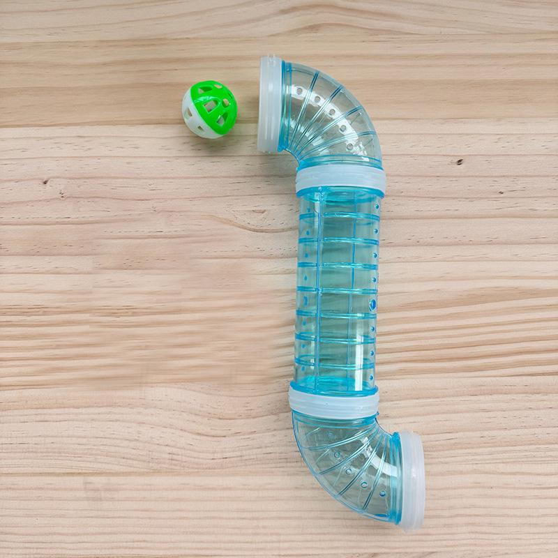 

Golden Hamster Tunnel: Transparent Pipe for Crawling, Hiding, and Connecting.