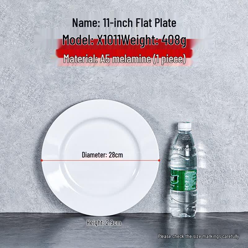 KANGMO White Melamine Round Bone Dish