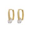 Charmy 18K, Silver 925 Twinkle Square Earrings