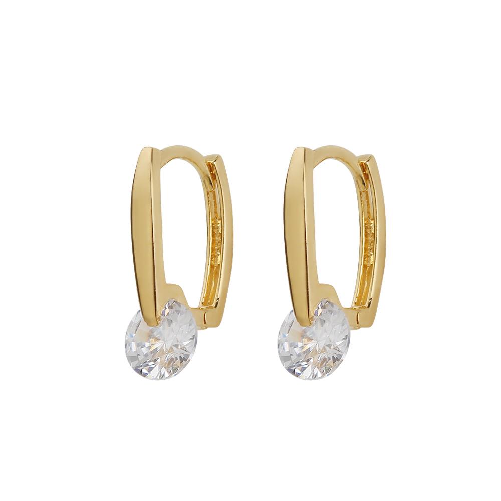 Charmy 18K, Silver 925 Twinkle Square Earrings