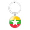 Decorative Keychain Showcasing Asian Country Flags Perfect For Birthdays And Parties