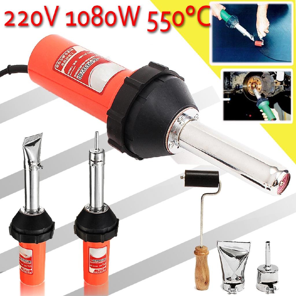 Plastic Hot Air Torch Welding Welding Tool  Nozzle and Pressure Roller Kit for Welding Machine 1080W 220V 50Hz NEW