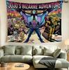 Jojos Bizarre Adventure Wall Tapestry Aesthetic Wall Hanging Printed Fabric Blanket Decorative Tapestries For Bedroom Living Room Home Decor
