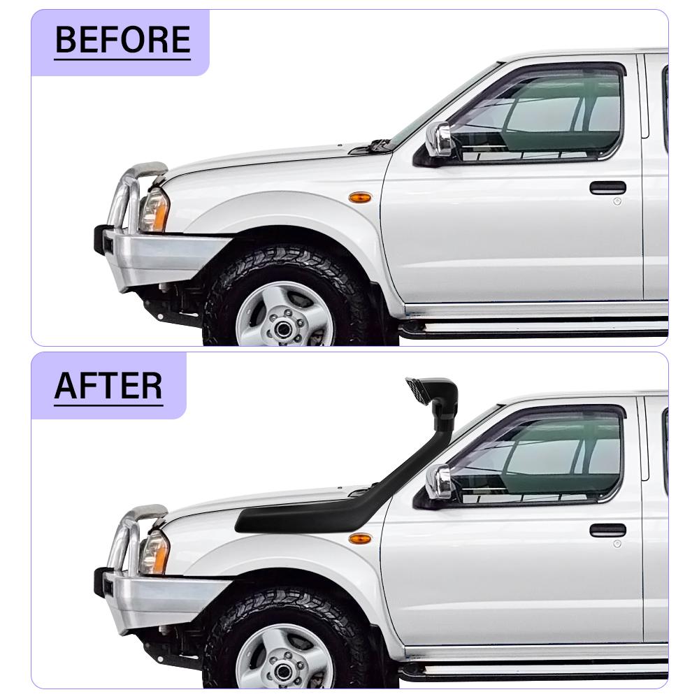 Snorkel Air Ram Intake Kit  FOR NISSAN NAVARA D22 1997 1998 1999 2000 2001 2002 2003 2004 2005 3.0 Litre-I4 Diesel