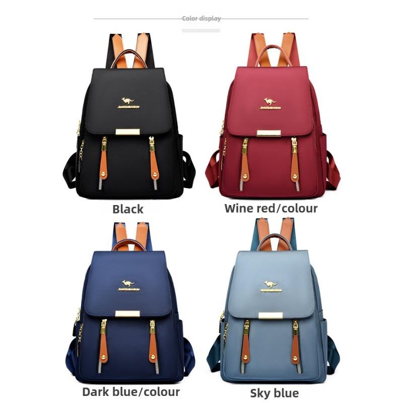 Stylish Versatile Women'S Backpack Multi-pocket Laptop Bag with Top Handle Perfect for School, Travel & Daily Use
