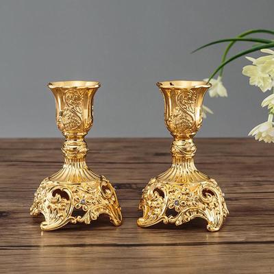 Flowers Taper Candle Holders, Delicacy Candlestick Holder Wedding Ceremony Party Decor
