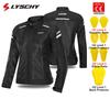 LYSCHY Motorcycle Jacket Pants Summer Mesh Breathable Motorbike Jacket Men Women CE2 Level Protective Anti-fall Motocross Jacket