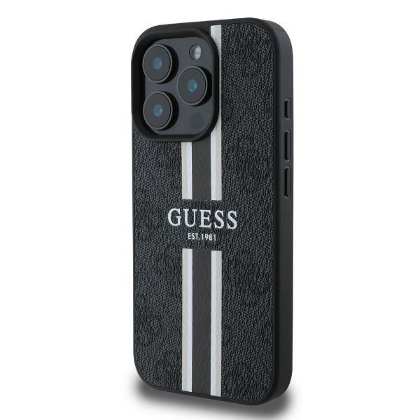 Guess Guhmp16Xp4Rpsk Iphone 16 Pro Max6.9 Czarny/Black Hardcase 4G Printed Stripes Magsafe