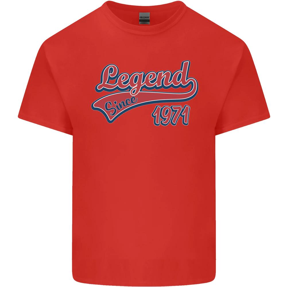 Legend Since 55th Birthday 1971 Unisexs Cotton TShirt Tee Top S