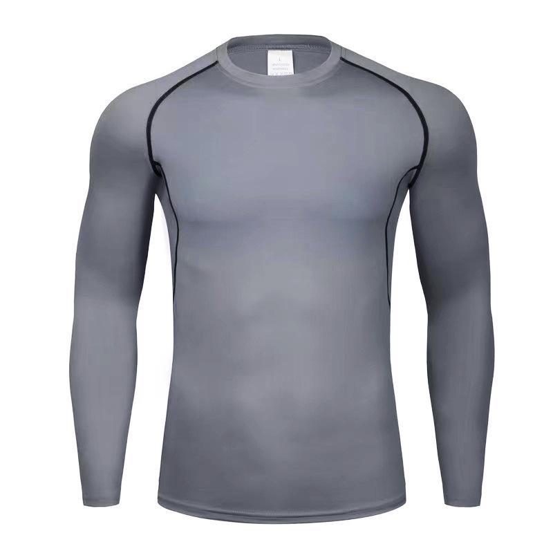 Camiseta Deportiva de Compresión de Manga Larga de Secado Rápido para Hombre