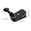 Supporto morsetto multifunzione per fotocamera con rotazione a 360° per action cam, clip per cappello, adattatore, supporto per sport