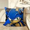 Character SSonic the HHedgehog Cushion Cover Pillow Case Antidustmite Pillowcase Silky Short Plush Sofa Cushion Cover Hot
