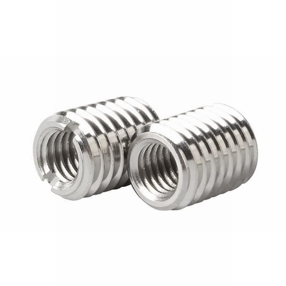 30 sztuk wkładki gwintowane wewnętrzna M6X1.0 zewnętrzna M8X1.25 długość 10MM męska nakrętka żeńska