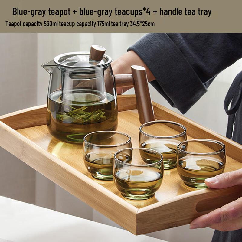 Tianxi Elegant Heat-Resistant Glass Tea Set