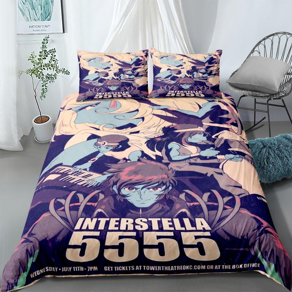 

Комплект пододеяльника Interstella 5555 без простыни Размер King Queen Double Full Twin Single Комплект постельного белья 135x200cm