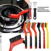 8pcs Wire Brush Cleaning Brushes Assortment For Rusts Removal Grimes Scraping And Detailed Surfaces Workshop Tasks