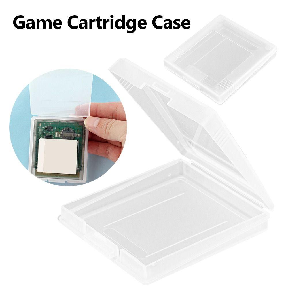 2Pcs Plastic Game Cartridge Case Clear Hard Shell Gaming Card Box Anti-Dust Scratch-Resistant For Gameboy Color Gb Gbc Gbp