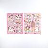 8 Sheets/Set Cartoon Kawaii Unicorn Hot Stamping Shiny PVC Transparent Stickers for Kids Scrapbook Handbook Decoration