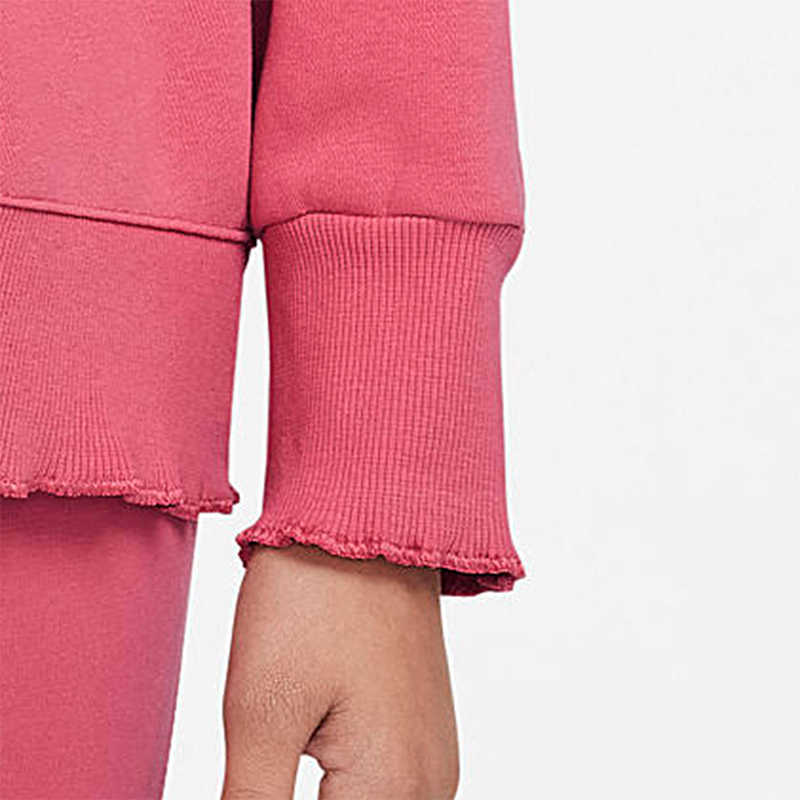 Nike Casual Comfortable Solid Color Warm American Letter Print Long Sleeve Sweatshirt Kids sweatshirt Pink DJ5827-622