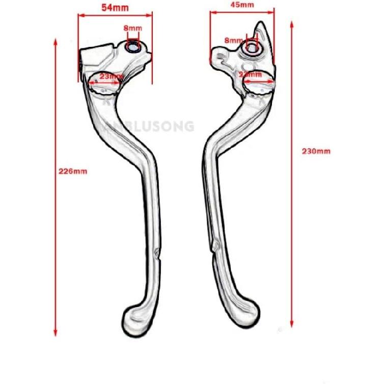 Für B&M&W G310GS G310R G310 R G 310 GS 2021-2023 Motorradzubehör Schwarze Kupplungsbremshebel Aluminiumgriff(Rechts Bremsen Schwarz)