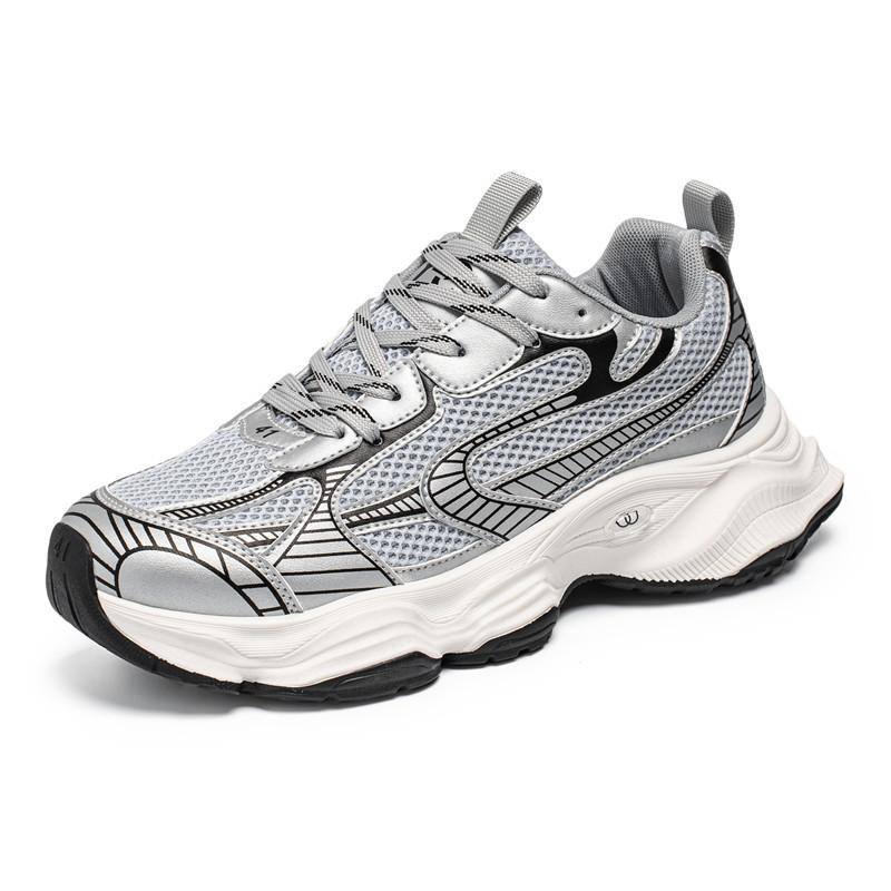 New ModelSpring And Autumn Dad Shoes Men'S Shoes Low-Top Lace-Up Spring And Summer Mesh Thin Comfortable And Lightweight Sports And Leisure Trendy