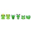 6Pcs/Set Mini Frog Figurine Mold Garden Bonsai Micro Landscape Home Ornaments Yousheng
