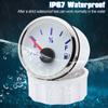0-190ohm 2" 52mm Fuel Level Gauge with 8 Color Light Waterproof Oil Tank Level Meter Indicator for Car RV Boat Marine 12V24V