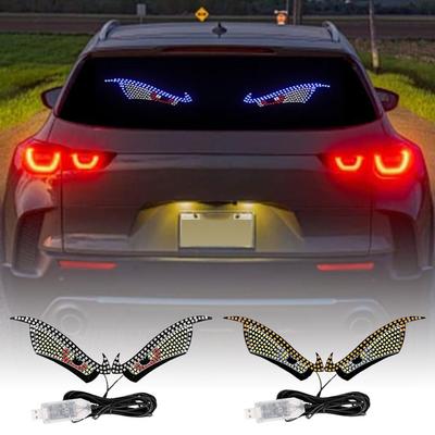 Car LED Devil Eyes Light Decorative Lights USB Warning Demon Auto Lights Dynamic Lights Eye Acc H0H4