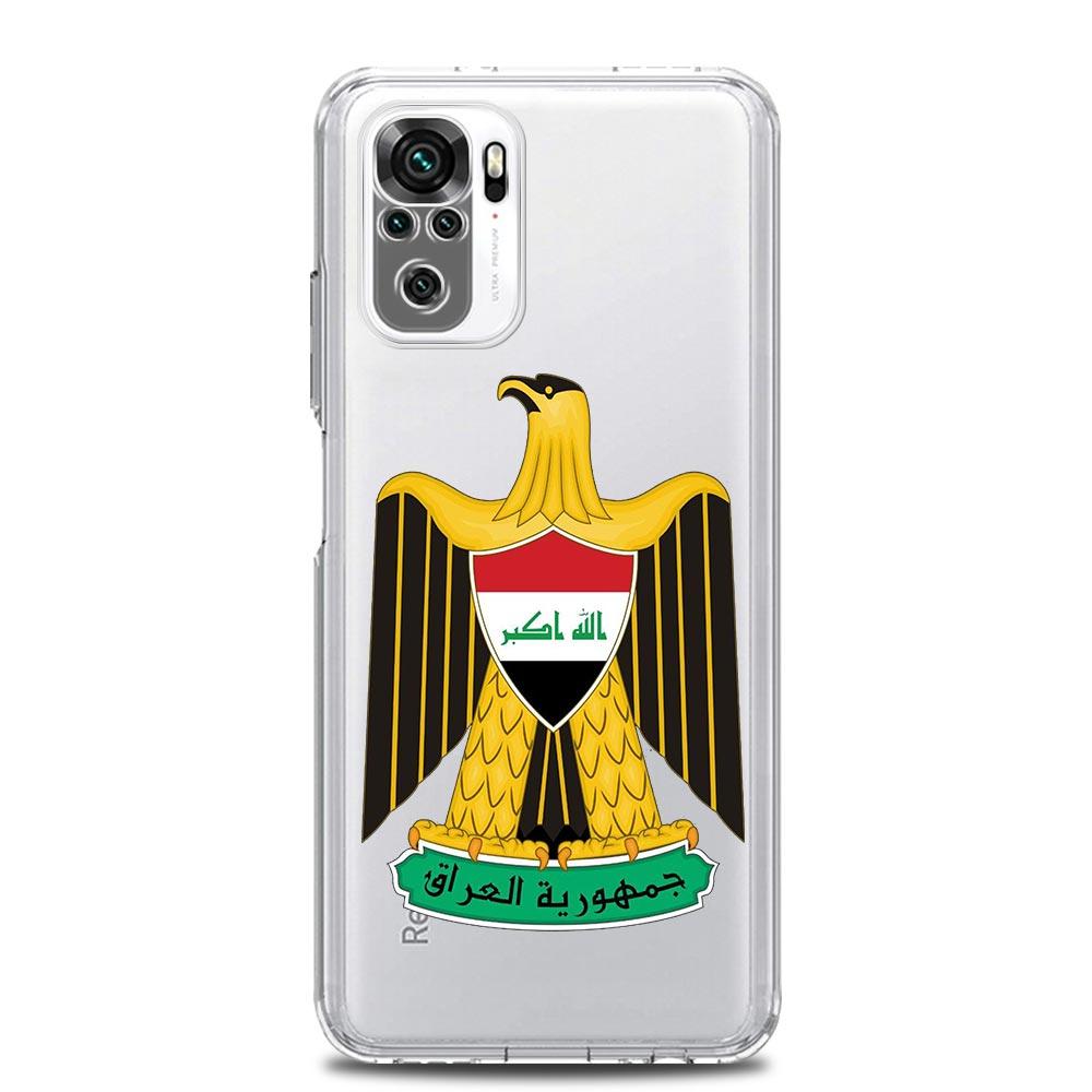 Saddam Hussein Iraq Flag Clear Phone Case For Xiaomi Redmi Note 12 10C 11 9 8 Pro Plus 9S 7 8T 9T 9A 8A 9C K50 K40 Gaming Cover