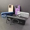 Fine Magnetic Attraction, Suitable for Apple 16promax Phone Case Mesh Heat Dissipation, Ip15pm Lens Bracket Full Cover Protective Case