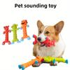 Dog Squeaky Toy for Teddy French Bulldog Latex Teeth Cleaning Chew Toy Self-Play Interactive Puppy Pet Durable Chewing Toys