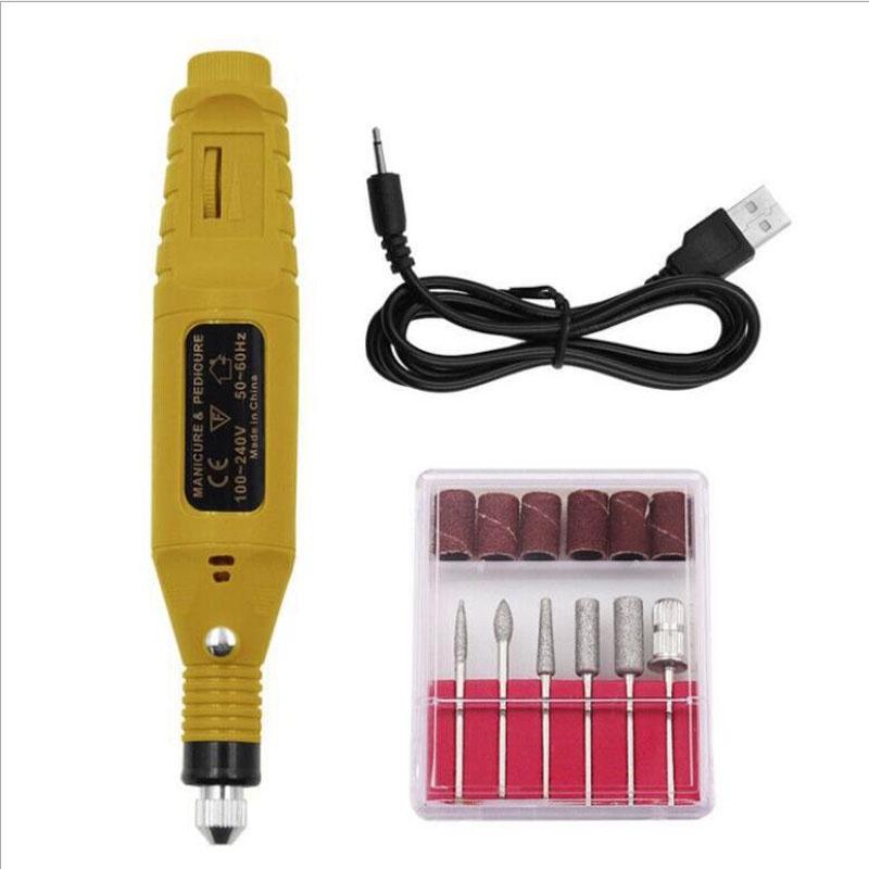 USB Mini Electric Grinding Variable Speed Rotary Tool Kit Drill Bit Engraving Pen for Milling and Polishing Tools