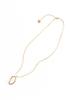 Sundaydiscoclub Slim Circle Pendant Necklace Gold