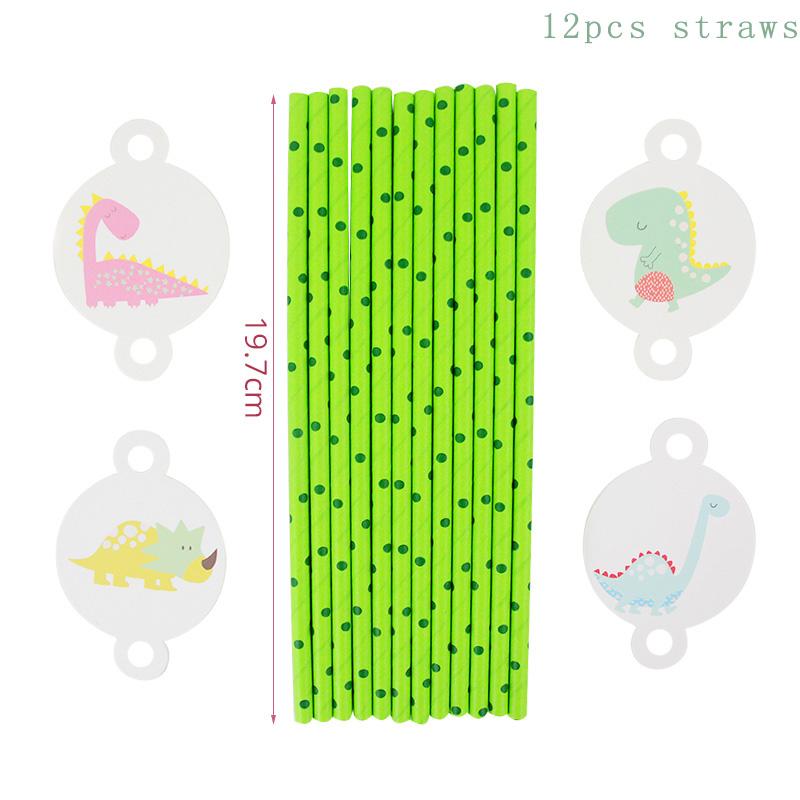 Dino Party Supplies Dinosaur Balloons Paper Straws Cups Plates Kids Boy Birthday Party Decoration Jungle Dinosaur Party Decor