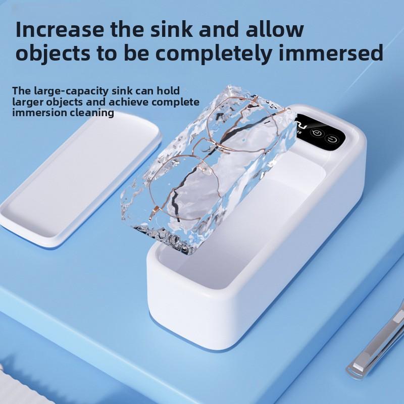 Brillenwaschen Super Starker Reiniger Schmuck Zahnspangen Reiniger Ultraschallvibration Multifunktionaler Fleckenentferner