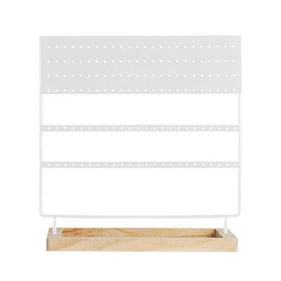 

Съемный органайзер для сережек, подставка-держатель для ушей, 4-уровневая стойка для сережек большой емкости, лоток для сережек и отверстия для демонстрации сережек белый