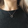Серебряное колье с фианитами, вес изделия 3,88 гр (2209188)