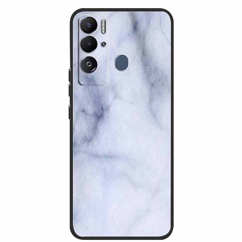 For Tecno Pova Neo Case Marble Soft Silicone Back Cover Phone Case for Tecno Pova Neo Bumper Coque LE6 Shockproof PovaNeo Funda